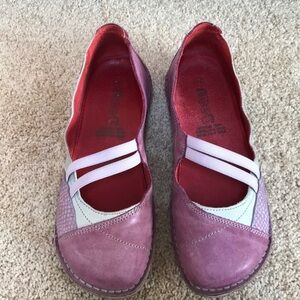 Alce SZ 41 dusty rose leather ballerinas .